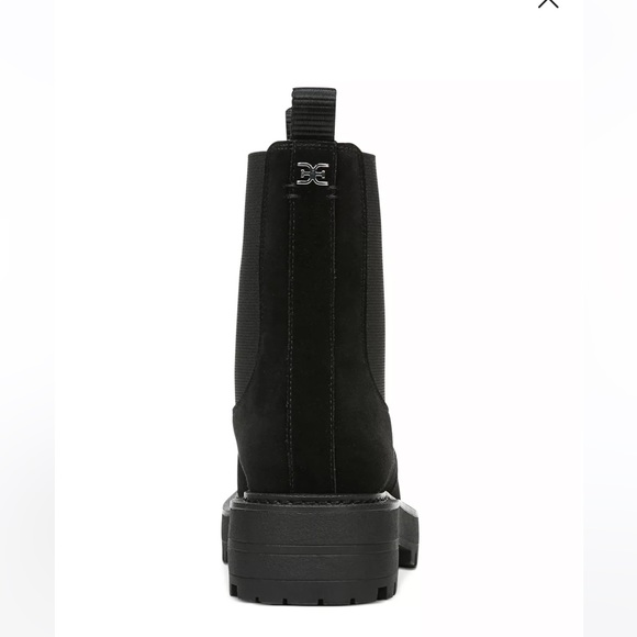 NIB Sam Edelman Black Suede Laguna Pull On Chelsea Boots Waterproof, size 7.5 - Picture 4 of 4